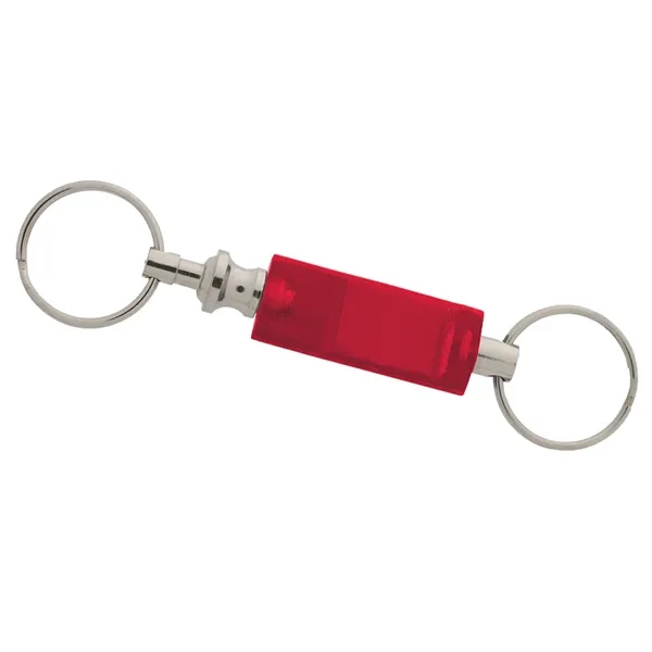 Valet key tag detachable keychain plus 1 color pad print on... from ASI 37218 Athena Promo (tm)