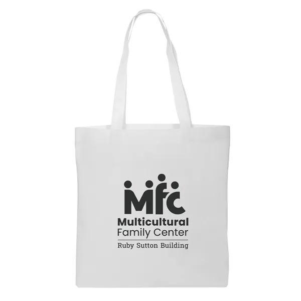 13.5" x 14.5" non-woven tote bag with 22" handles.... from ASI 63549 Jornik Manufacturing Corp