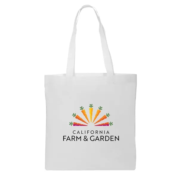 13.5" x 14.5" 80GSM non-woven material tote bag with 22" handles.... from ASI 63549 Jornik Manufacturing Corp
