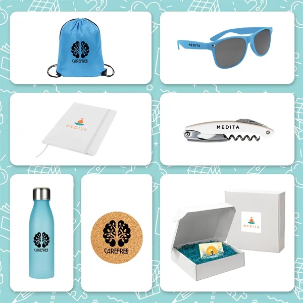 Thoughtful Kit containing popular cannabis accessories and branded items.... from ASI 90807 Tekweld