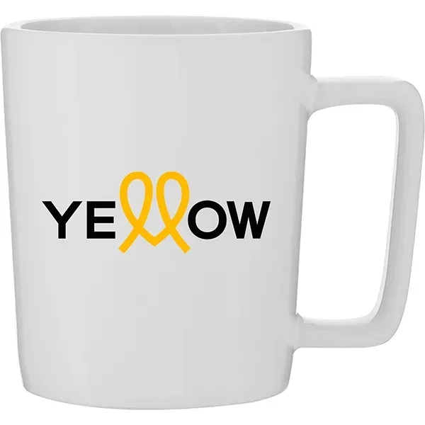 14 oz ceramic mug with glossy colored exterior, and glossy colored... from ASI 51197 ETS Express, LLC