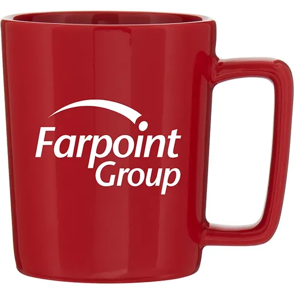 14 oz ceramic mug with glossy colored exterior, and glossy colored... from ASI 51197 ETS Express, LLC