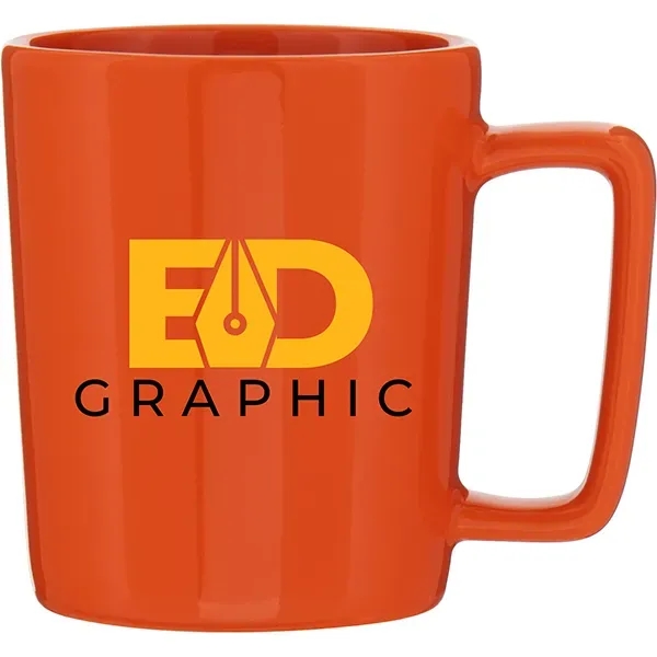 14 oz ceramic mug with glossy colored exterior, and glossy colored... from ASI 51197 ETS Express, LLC