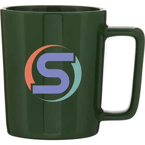 14 oz ceramic mug with glossy colored exterior, and glossy colored... from ASI 51197 ETS Express, LLC