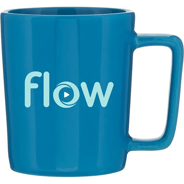 14 oz ceramic mug with glossy colored exterior, and glossy colored... from ASI 51197 ETS Express, LLC
