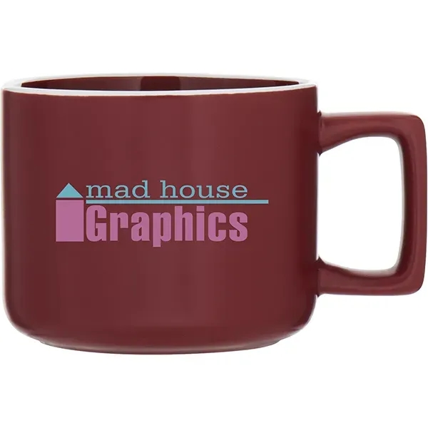 12 oz ceramic mug with matte colored exterior, glossy colored interior,... from ASI 51197 ETS Express, LLC