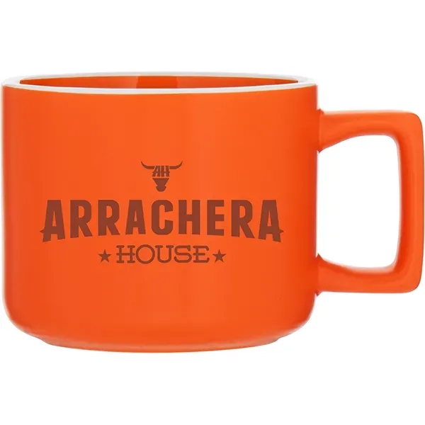 12 oz ceramic mug with matte colored exterior, glossy colored interior,... from ASI 51197 ETS Express, LLC