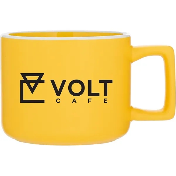 12 oz ceramic mug with matte colored exterior, glossy colored interior,... from ASI 51197 ETS Express, LLC