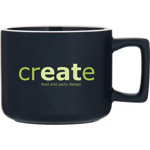 12 oz ceramic mug with matte colored exterior, glossy colored interior,... from ASI 51197 ETS Express, LLC