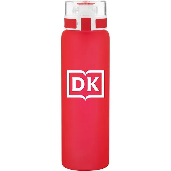 20.9 oz single wall borosilicate glass bottle with threaded one-touch push-button... from ASI 51197 ETS Express, LLC