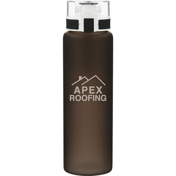20.9 oz single wall borosilicate glass bottle with threaded one-touch push-button... from ASI 51197 ETS Express, LLC