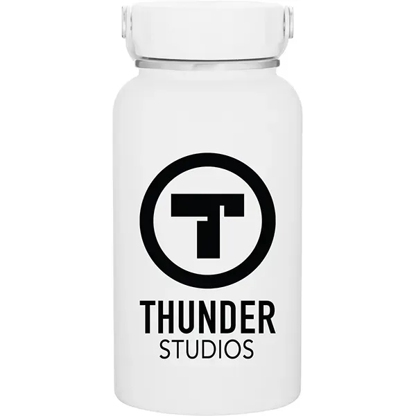 33 oz single wall 18/8 stainless steel bottle with matching threaded... from ASI 51197 ETS Express, LLC