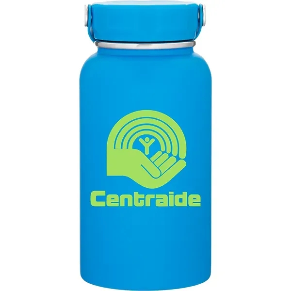 33 oz single wall 18/8 stainless steel bottle with matching threaded... from ASI 51197 ETS Express, LLC