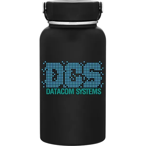 33 oz single wall 18/8 stainless steel bottle with matching threaded... from ASI 51197 ETS Express, LLC