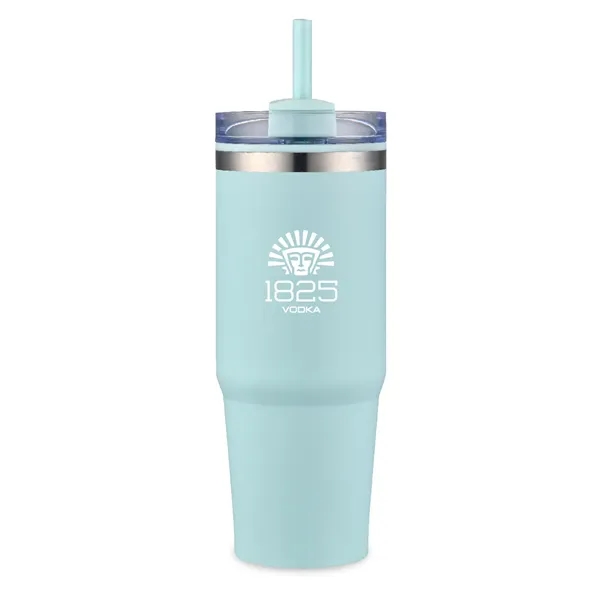 This 30 oz double-wall tumbler features a sleek stainless steel exterior... from ASI 30112 ACE Products / Ace Line