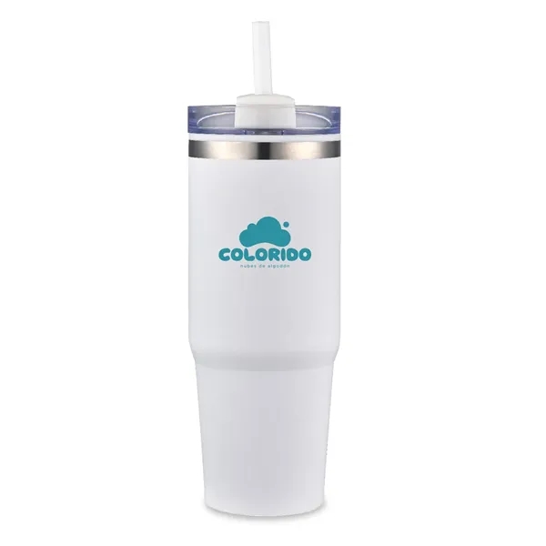 This 30 oz double-wall tumbler features a sleek stainless steel exterior... from ASI 30112 ACE Products / Ace Line