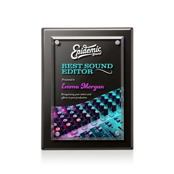 The Classic Caledon VividPrint™ Plaque features beveled Starfire Crystal, mounted and... from ASI 84592 St Regis Group / St Regis