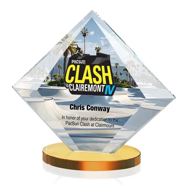 Teston Vividprint Award with Amber base.... from ASI 84592 St Regis Group / St Regis