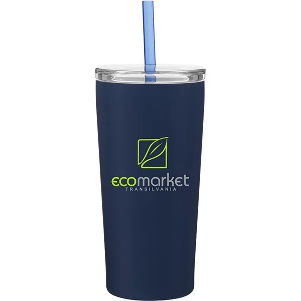 24 oz 90% post-consumer recycled stainless steel tumbler with copper vacuum... from ASI 51197 ETS Express, LLC