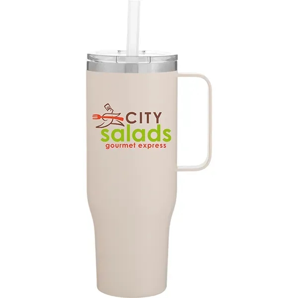 30 oz double wall 18/8 stainless steel thermal mug with copper... from ASI 51197 ETS Express, LLC