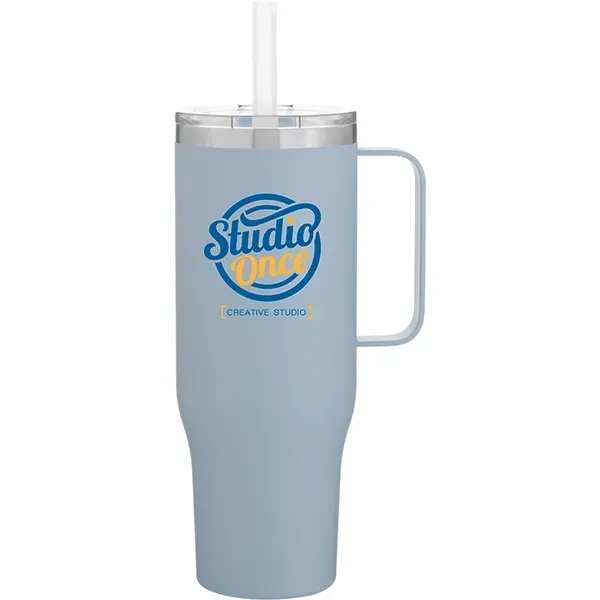 30 oz double wall 18/8 stainless steel thermal mug with copper... from ASI 51197 ETS Express, LLC