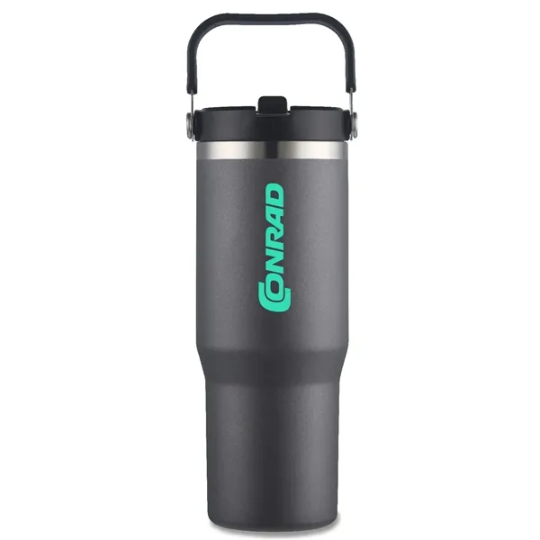 30 oz. Stainless Steel Travel Mug with Built-in Carrier on the... from ASI 30112 ACE Products