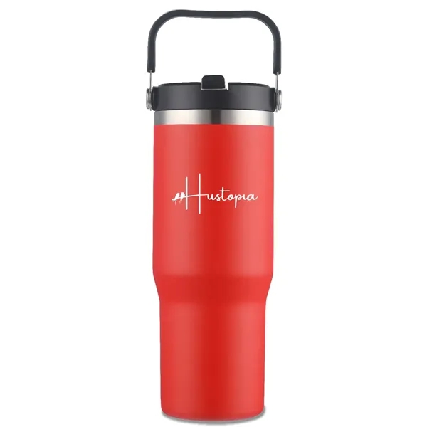 30 oz. Stainless Steel Travel Mug with Built-in Carrier on the... from ASI 30112 ACE Products