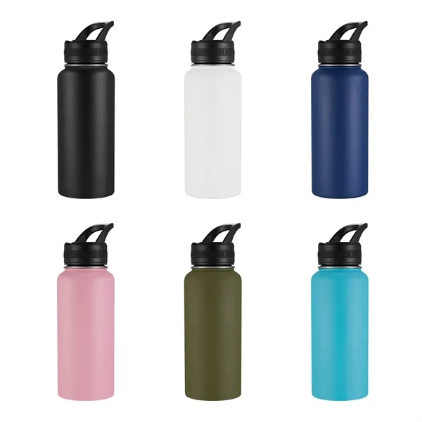 32 Oz. Vacuum Sealed Water Bottle with Powdered Finish (Double Walled)... from ASI 68190 Lungsal / Lungsal