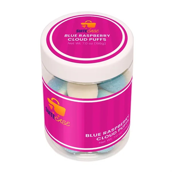 7 oz jar of blue raspberry-flavored marshmallow gummies.... from ASI 61966 HPG / SugarSpot