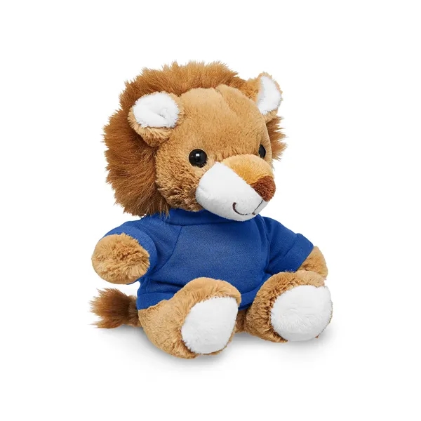 Adorable tan plush lion available in your choice of 9 t-shirt... from ASI 79530 Prime Line