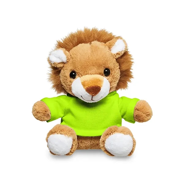 Adorable tan plush lion available in your choice of 9 t-shirt... from ASI 79530 Prime Line