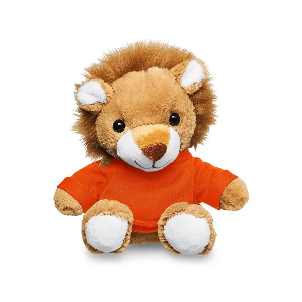 Adorable tan plush lion available in your choice of 9 t-shirt... from ASI 79530 Prime Line