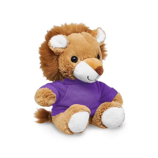 Adorable tan plush lion available in your choice of 9 t-shirt... from ASI 79530 Prime Line