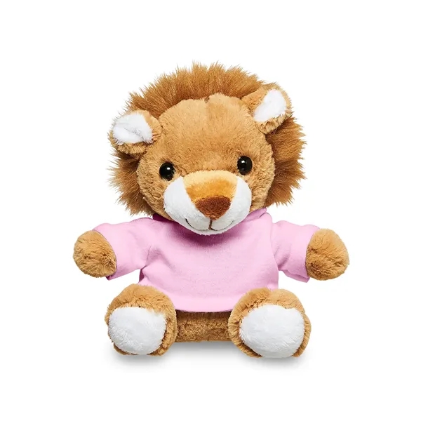 Adorable tan plush lion available in your choice of 9 t-shirt... from ASI 79530 Prime Line