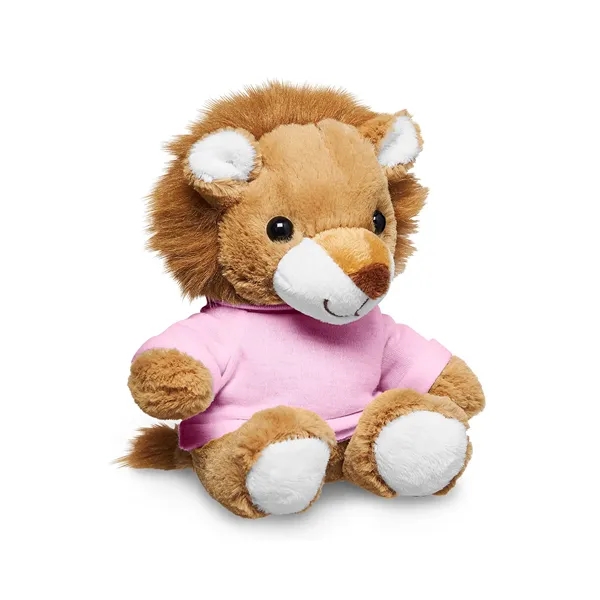 Adorable tan plush lion available in your choice of 9 t-shirt... from ASI 79530 Prime Line