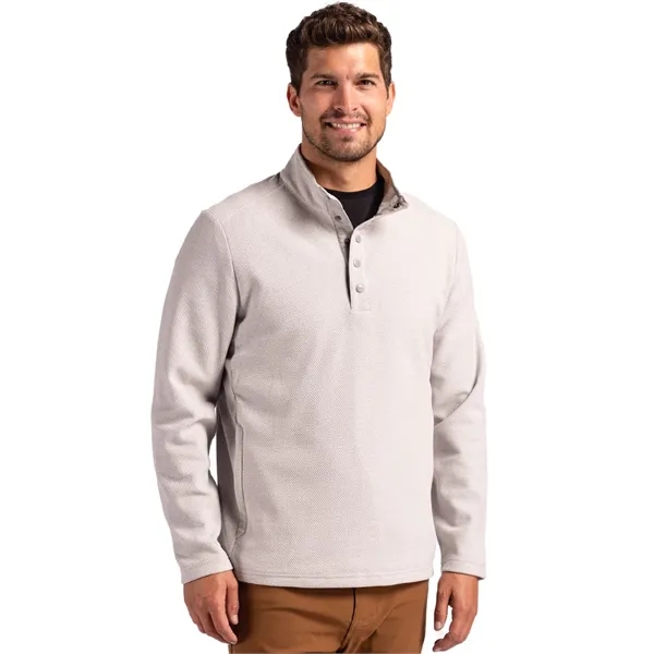 Men's sweatshirt with moisture-wicking performance and snap placket closure.... from ASI 47965 Cutter & Buck