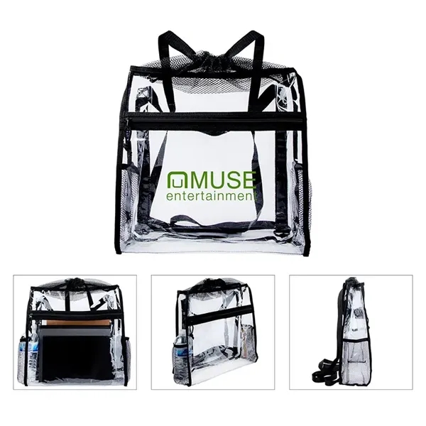 Ramsey Clear Drawstring Backpack... from ASI 67866 Logomark/Valumark