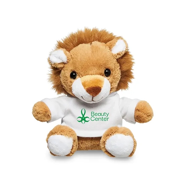 Adorable tan plush lion available in your choice of 9 t-shirt... from ASI 79530 Prime Line