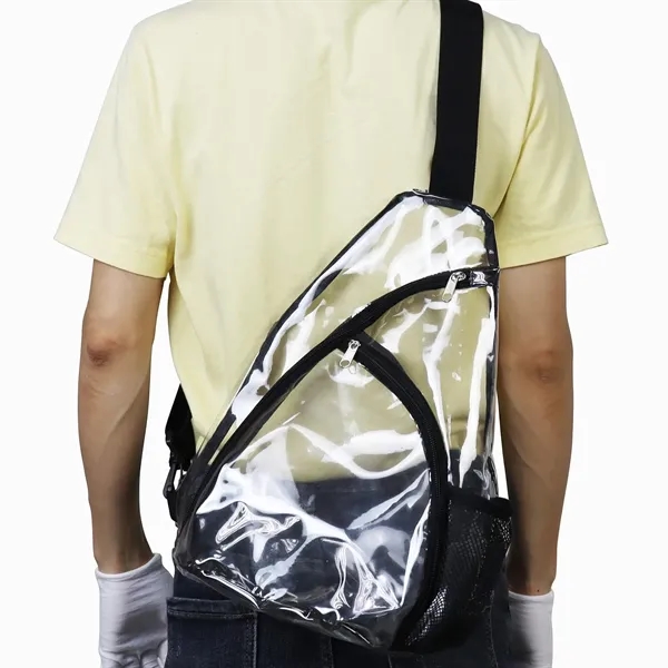 Clear Front Pocket Zipper Mesh Backpack and Main compartment with zippered... from ASI 41511 Brainchild USA Inc / BrainChild Gift Club
