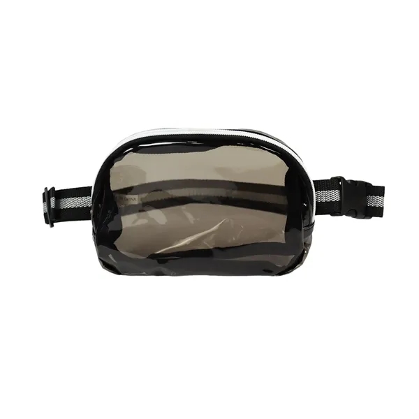 25C Clear Striped Zipper Fanny Pack and Adjustable waist strap... from ASI 41511 Brainchild USA Inc / BrainChild Gift Club