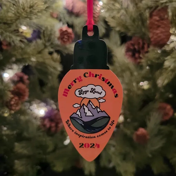 Custom Printed Hardwood Christmas Ornament... from ASI 92531 Unique Custom Products / UCP