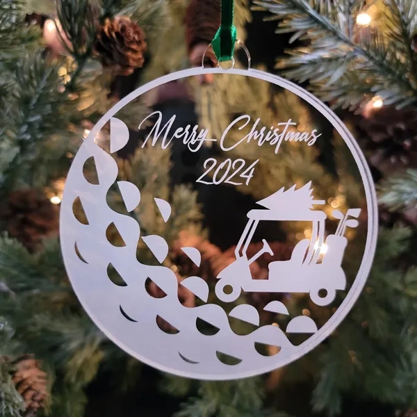 Custom Engraved Acrylic Golf Ball Ornament... from ASI 92531 Unique Custom Products / UCP