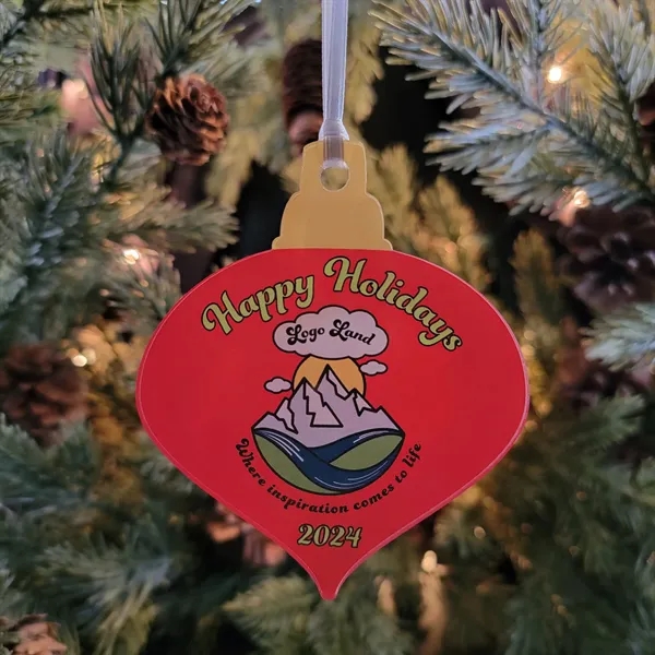 Custom Printed Acrylic Christmas Ornament... from ASI 92531 Unique Custom Products / UCP