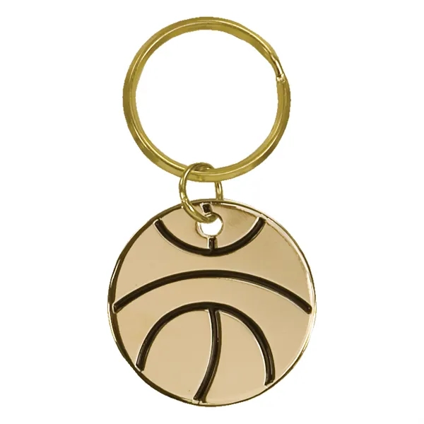 Basketball Brass Keychain... from ASI 92531 Unique Custom Products / UCP