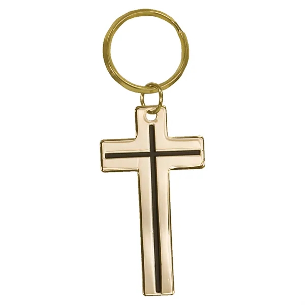 Cross Brass Keychain... from ASI 92531 Unique Custom Products / UCP