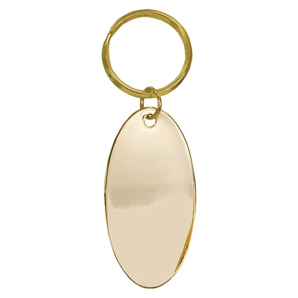 Oval Brass Keychain... from ASI 92531 Unique Custom Products / UCP
