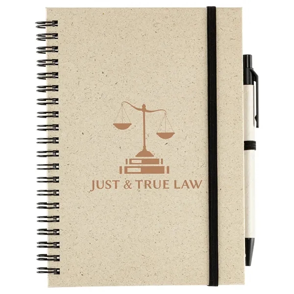 Fragrant Grass Recycled Spiral Notebook with Pen... from ASI 36730 Ariel Premium Supply Inc