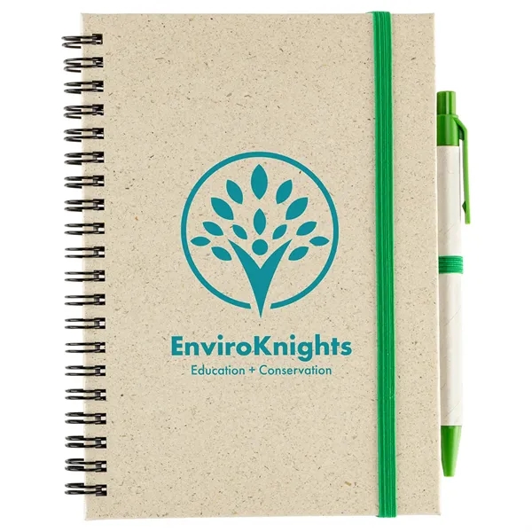 Fragrant Grass Recycled Spiral Notebook with Pen... from ASI 36730 Ariel Premium Supply Inc