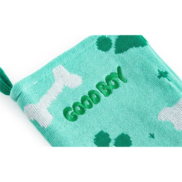 Pantone Matched Jacquard holiday stockings made of acrylic and spandex and... from ASI 45657 Pop! Promos