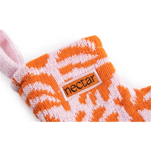 Pantone Matched Jacquard mini holiday stockings made of acrylic and spandex... from ASI 45657 Pop! Promos